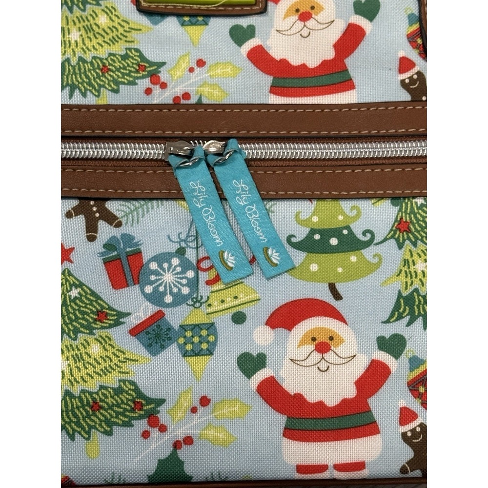 Lily Bloom Christmas Santa Shoulder Bag Purse - Picture 7 of 16